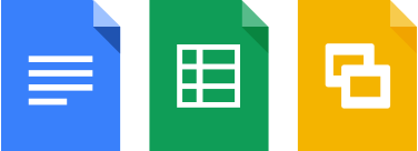 Google Drive Docs, Sheets and Slides available for sharing